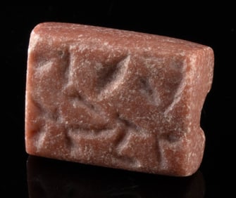 Mesopotamian Stone Stamp Seal,  Examined W. G. Lambert