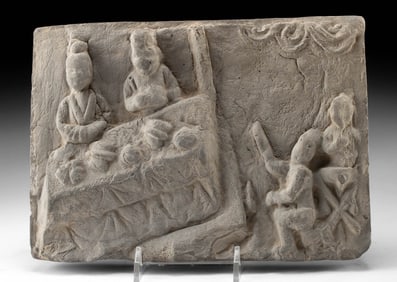 Chinese Song Tile w/ Royal Court & Performers