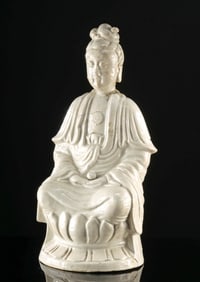 Chinese Blanc d' Chin Seated Buddha