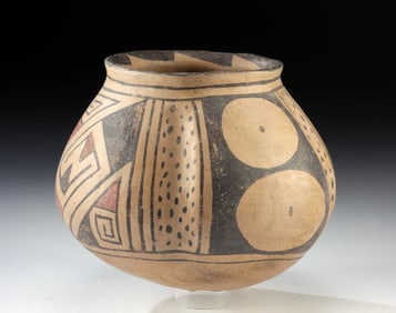 Casas Grandes Ramos Polychrome Fluted Cactus Vessel