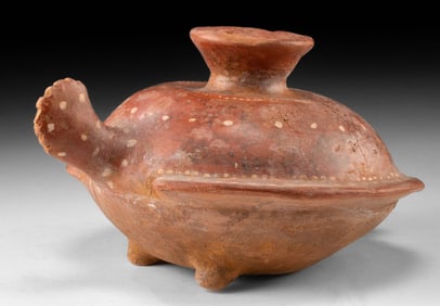 Tarascan Avian Vessel - Crested Head & Dotted Wings