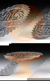 Gran Cocle Polychrome Pottery Frutera Pedestal Dish