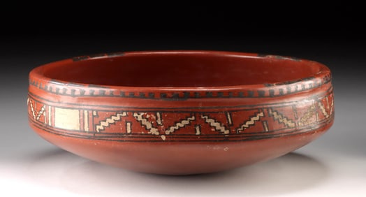 Chupicuaro Redware Offering Bowl w/ Geometric Border