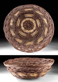 Native American Pueblo Willow Wicker Basket