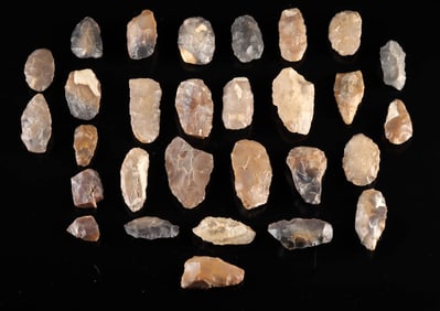 29 Paleolithic /Mesolithic Moroccan Knapped Stone Tools