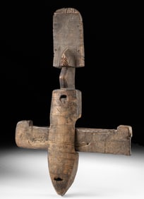 African Dogon Wood & Iron Granary Door Lock