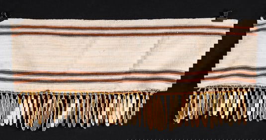 Amazonian Shipibo Baby Sling w/ Bone Fringe