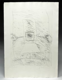 Signed Karl Friedrich Bohrmann Etching, 1970