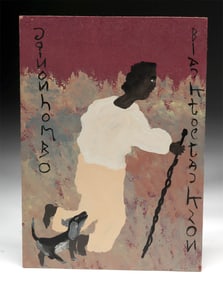 Black Joe Jackson Painting - "Goin on Hom Bo"