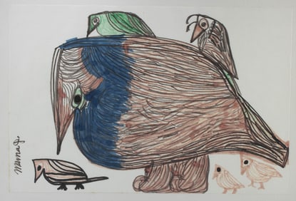 Mama Johnson Mixed Media - Bird Family