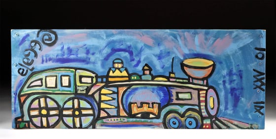 Eric Legge Painting - Train (2001)