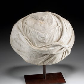 1st C. Roman Imperial Draped Marble Portrait Bust