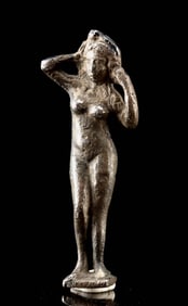 Roman Silver Pendant - Nude Venus Anadyomene