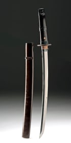 Japanese 19th C. Edo Wakizashi Sword in Koshirae