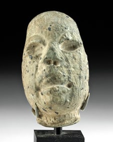Olmec Stone Head of Shaman (Were-Jaguar Transformation)