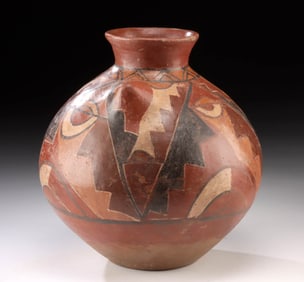 Large Rare Pre-Columbian Chiribaya Painted Jar - Chile