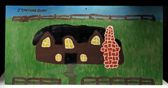 Jake "J.T." McCord Painting - House & Fence (2000)