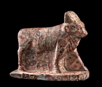 Ptolemaic Egyptian Jasper Figure of a Sacred Bull