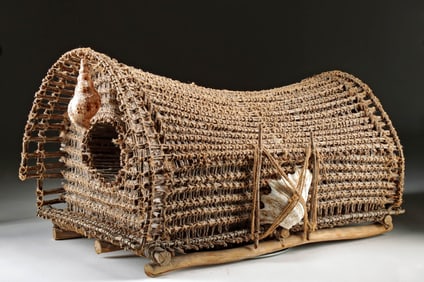 Micronesian Woven Magimagi / Fishing Trap (for Moray Eels)