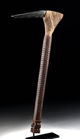 Superb 18th C. Polynesian Cook Islands Ceremonial Adze