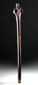 19th C. Fijian Tree Rootstock War Club / Status Symbol