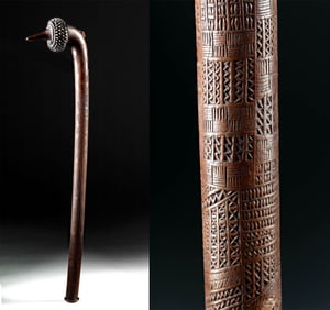 Fearsome 1850s Fijian Totokia (Beaked Battle Hammer)