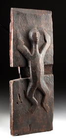 Early Filipino Kankanaey Pamadingan Granary Door Panel