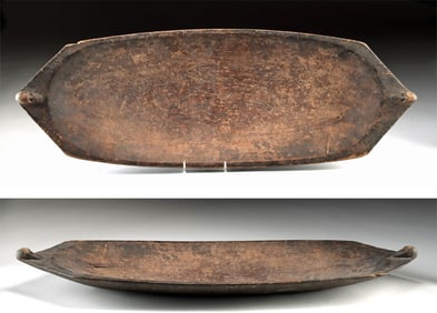 Huge Indonesian Mentawai Wood Feasting Platter w/ Heads