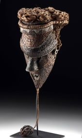 Fierce Congo Salampasu Warrior Mask + Copper Plating