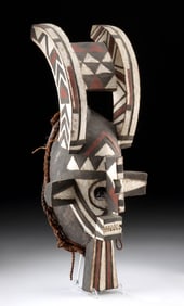 Burkina Faso Mande Wood Antelope Bush Spirit Mask