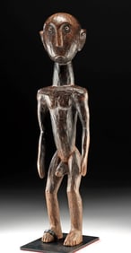 Tanzanian Nyamwezi Wood Nude Male Figure w/ Phallus