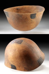 Large Kenyan Turkana Nomadic Wooden Milk Storage Bowl