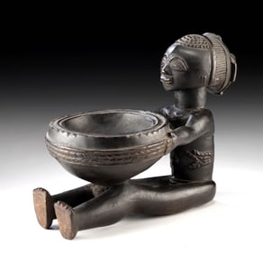 Luba Wood Mboko Offering Vessel, ex-Israel Museum