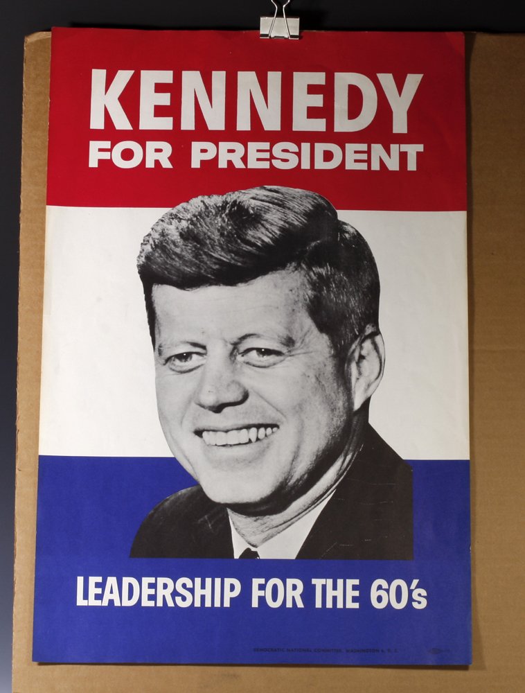 John F. Kennedy Presidential Campaign Poster