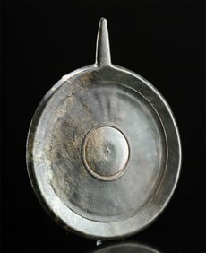 Roman Bronze Mirror with Incised Decoration