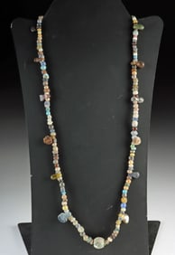 Wearable Necklace Strand of Ancient Glass Beads