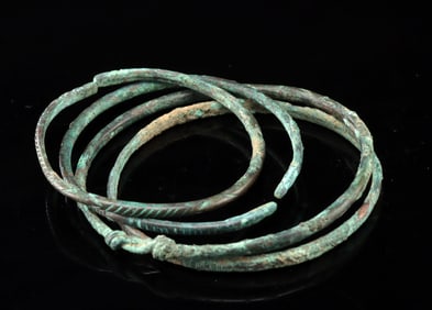 Four Ancient Bronze Bracelets