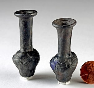 Roman Molded Glass Vessels w/ Faces