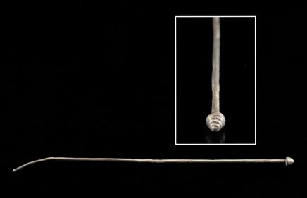 1st C. Roman Silver Hair Pin (7.75"L)