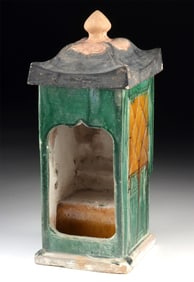 Chinese Ming Sancai Glazed Ceramic Palanquin Model