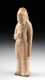 Chinese Tang Dynasty Pottery Attendant Mingqi Figure