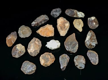 Prehistoric 19 Moroccan Upper Paleolithic Stone Tools