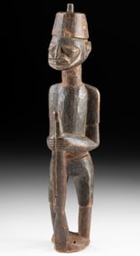 Yoruba Post-Colonial Wooden Figure of a Muslim Hunter