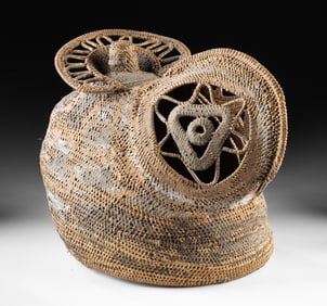 Papua New Guinea Woven Baba Tagwa Helmet Mask