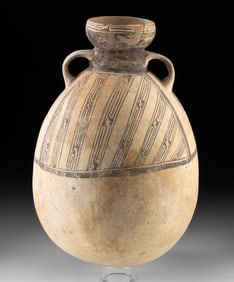 Chancay Bichrome Pottery Jar w/ Handles
