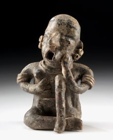 Nayarit Pottery Female Mourner - Ritual Scarification