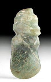 Costa Rican Jade Pendant - Abstract Human