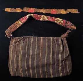 Chancay Coca Bag & Sash Fragment