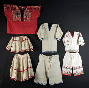 Maya, Huichol & Tarahumara Traditional Children Outfits