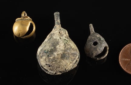 3 Pre-Columbian & Post Conquest Copper & Brass Bells